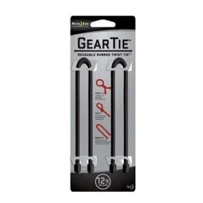NiteIze Gear Tie&reg; Reusable Rubber Twist Tie 12 in. - 2 Pack